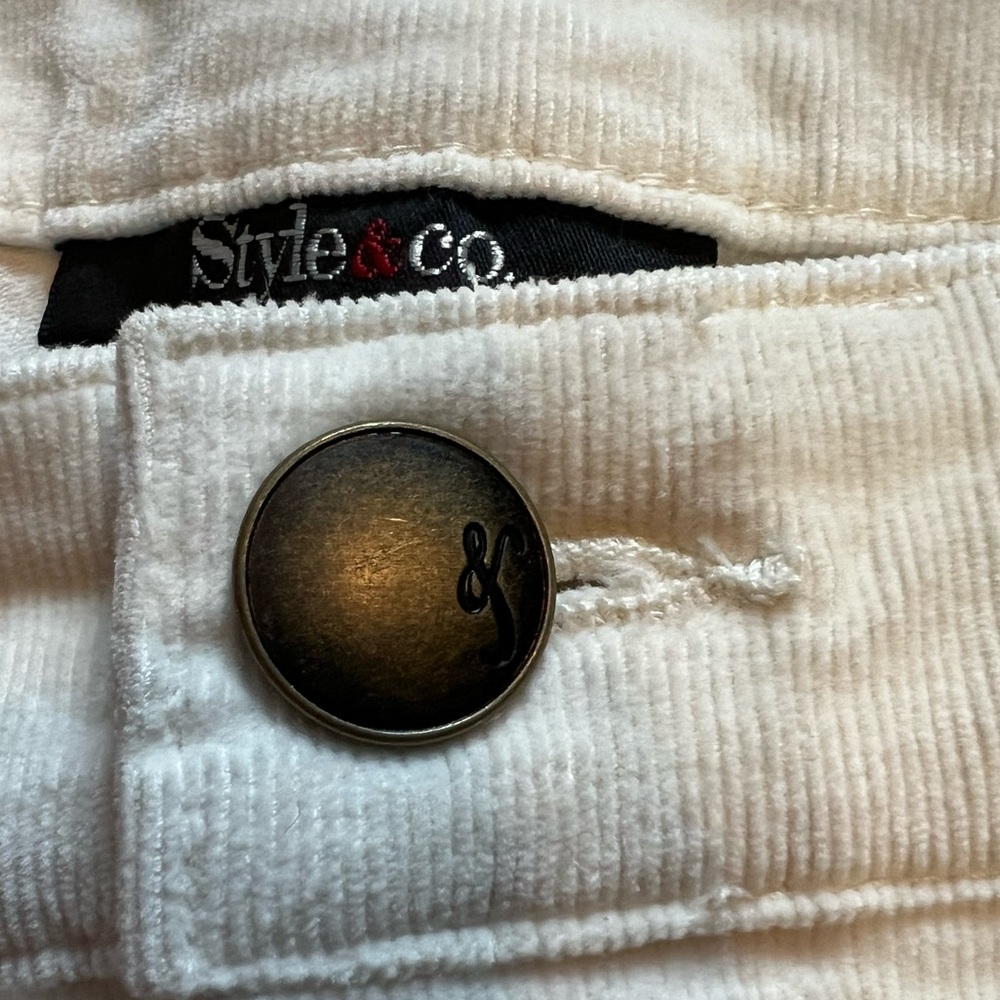 Style & Co. Off-White Corduroy Pants - Picture 5 of 5